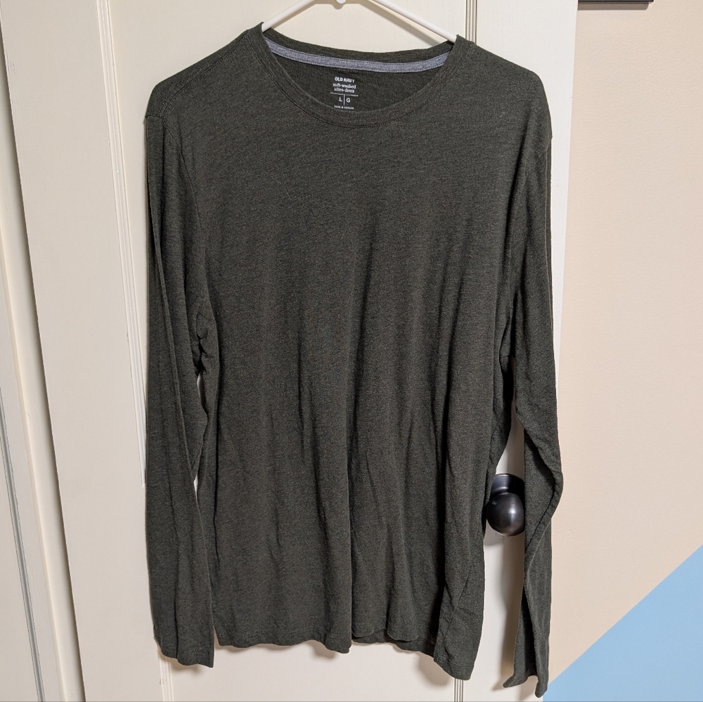 Men's Green Long Sleeve Shirt Old Navy